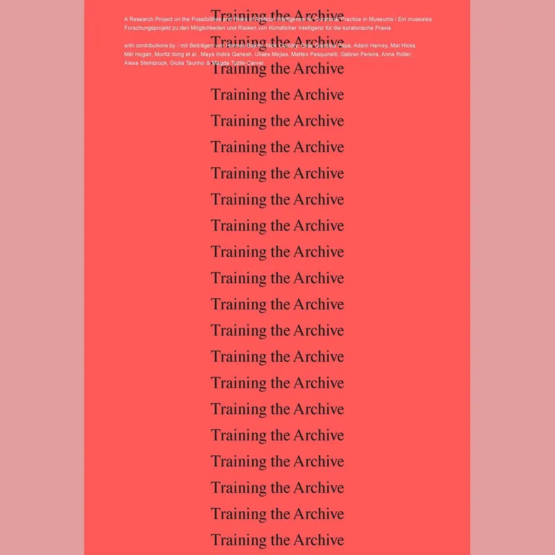 Book Appearance: Training the Archive (Hartware MedienKunstVerein)